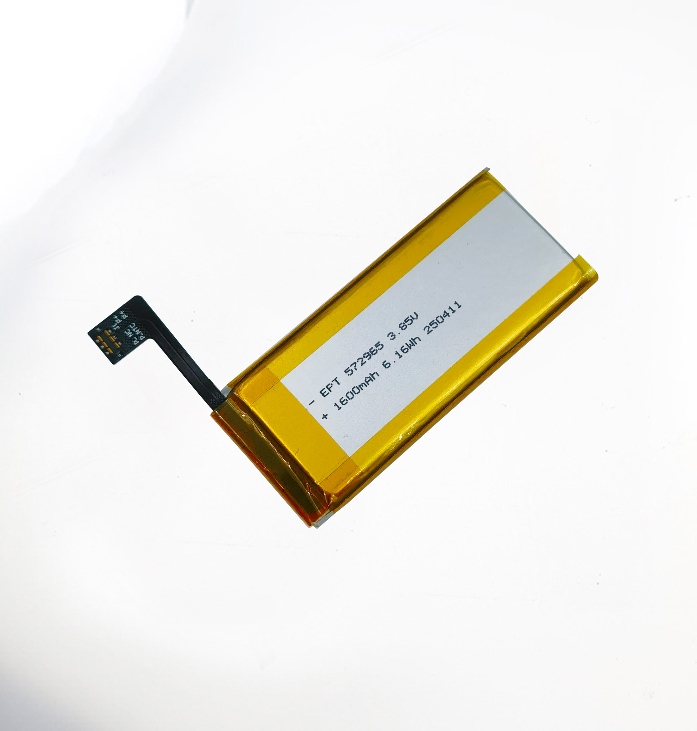 3.85V 572965 1600mAh IEC62133認證電動按摩儀電池 3.85V 572965 1600mAh IEC62133認證電動按摩儀電池